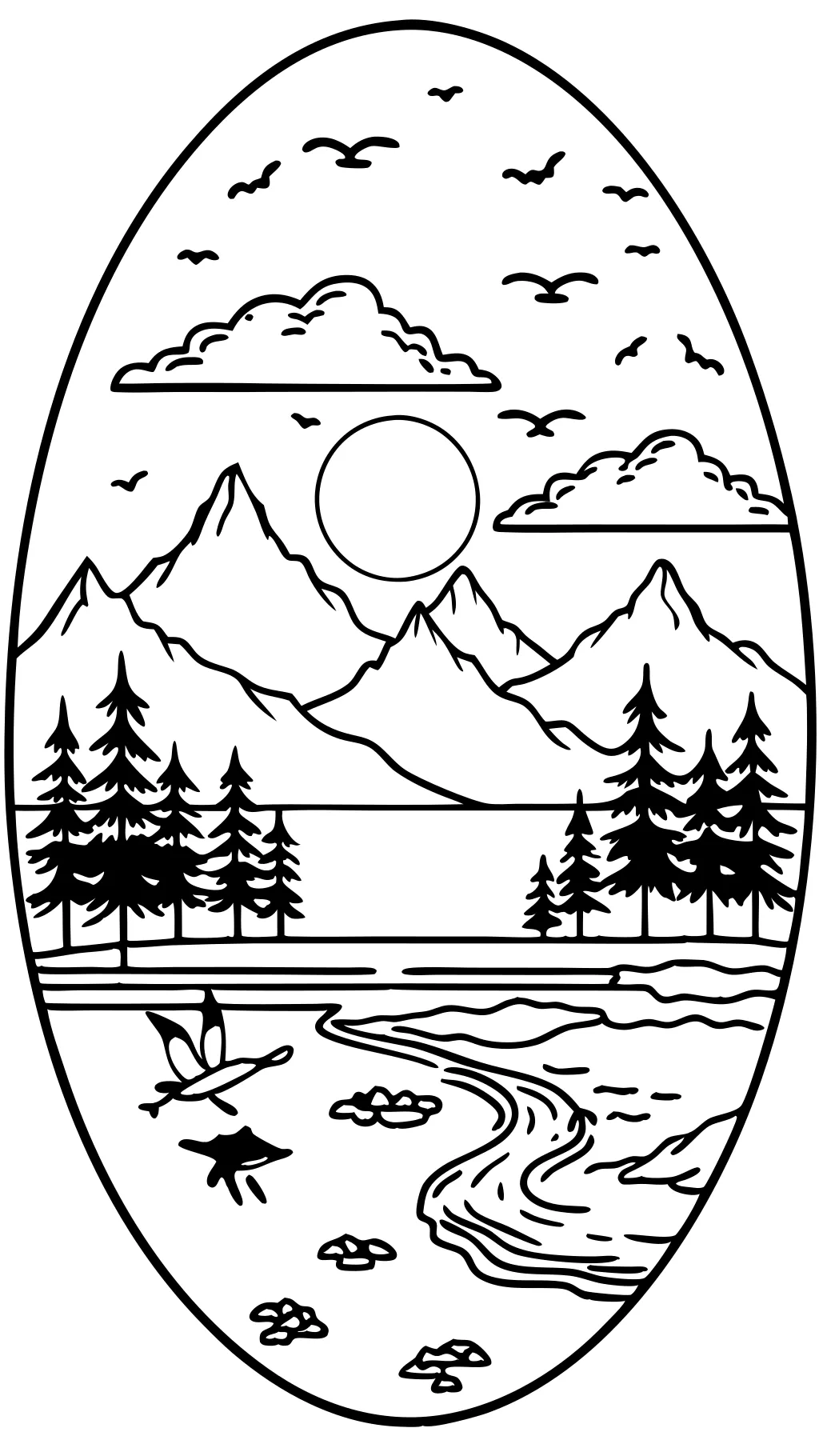 coloring pages sunrise